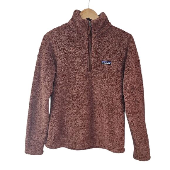 Patagonia Los Gatos Fleece Pullover Sz M Rare Rosewood Brown Eco-conscious - Picture 1 of 12
